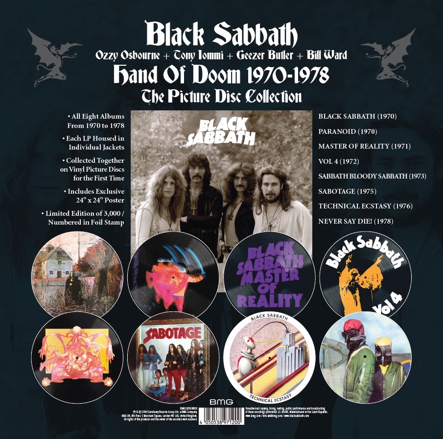 Disco de vinilo firmado Black Sabbath -  México