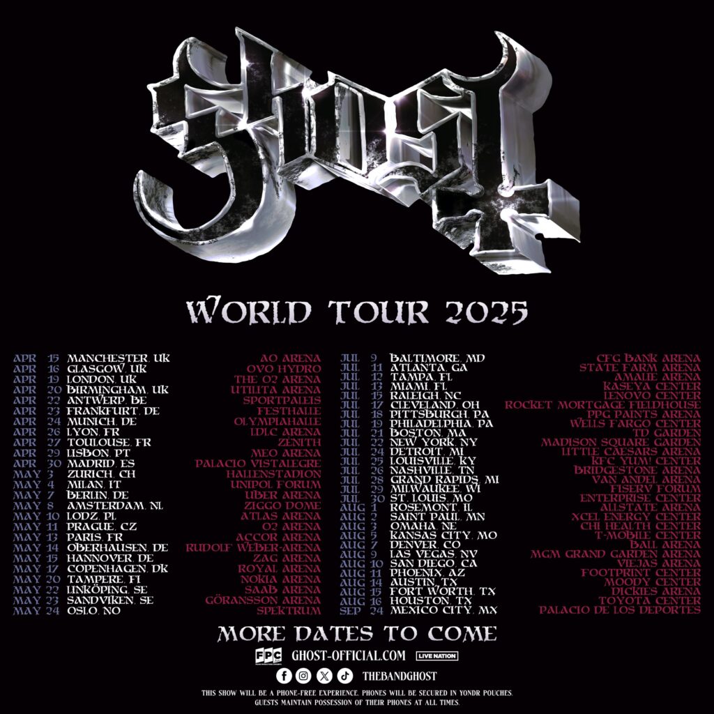 Ghost anuncia gira mundial 2025